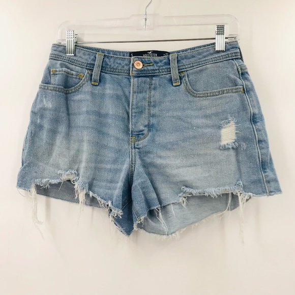 Hollister Pants - Hollister Mom Short 3" Denim Distressed Size 27